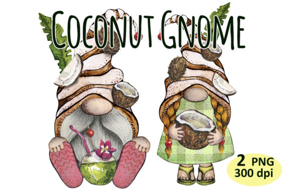 Download Coconut Gnome Tropical Beach Clipart Png - Premium Resources